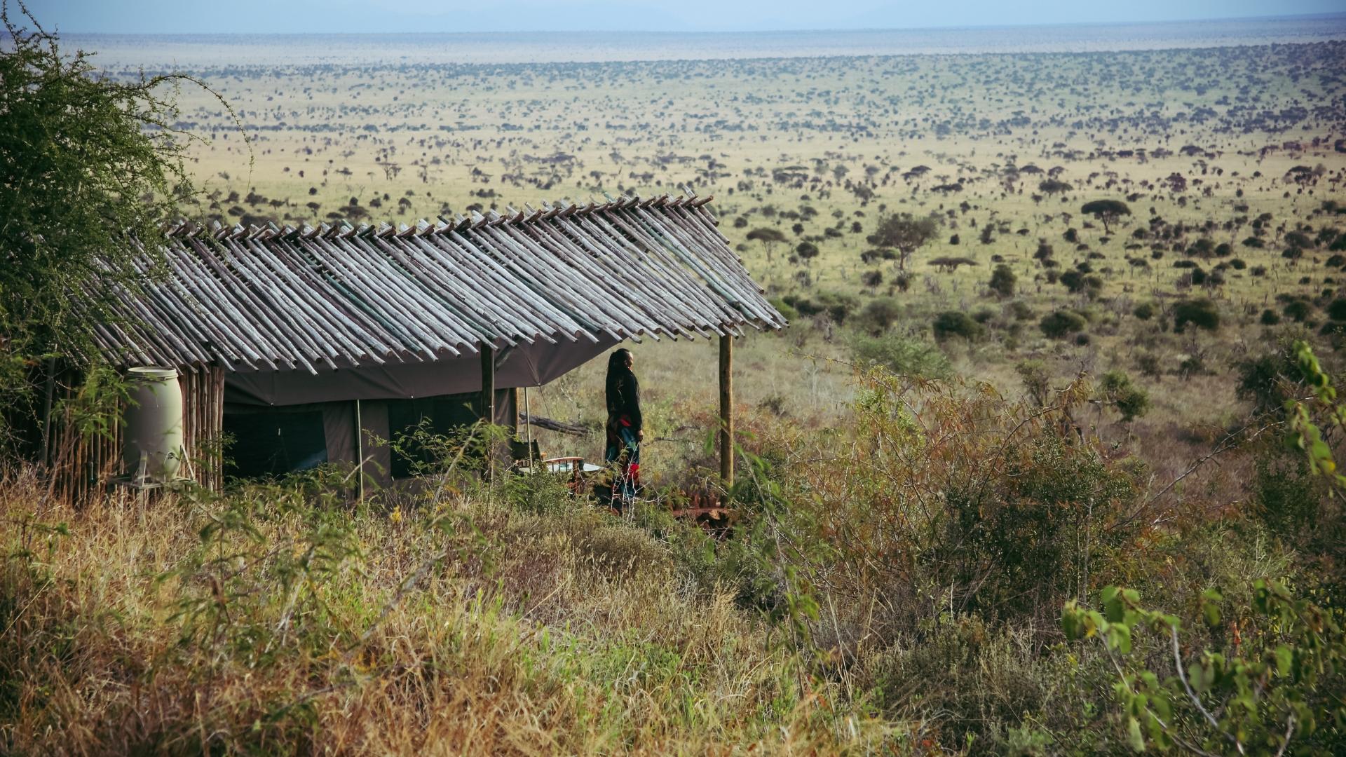 CTC - Tent View - 1920x1080 Woman looking at view from private verandah
